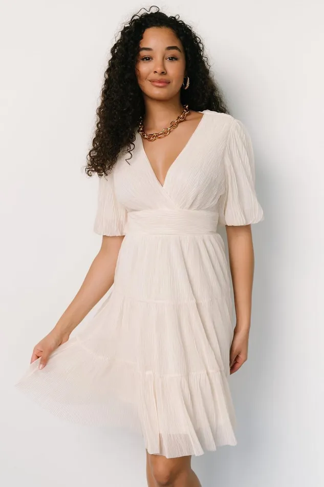 Baltic Born Short Dresses Patrice Short Dress Cream 8211 Women Baltic Born Short Dresses Patrice Short Dress Cream 8211 Women