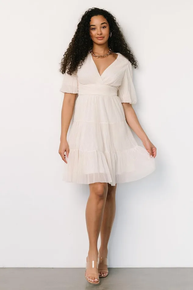 Baltic Born Short Dresses Patrice Short Dress Cream 8211 Women Baltic Born Short Dresses Patrice Short Dress Cream 8211 Women