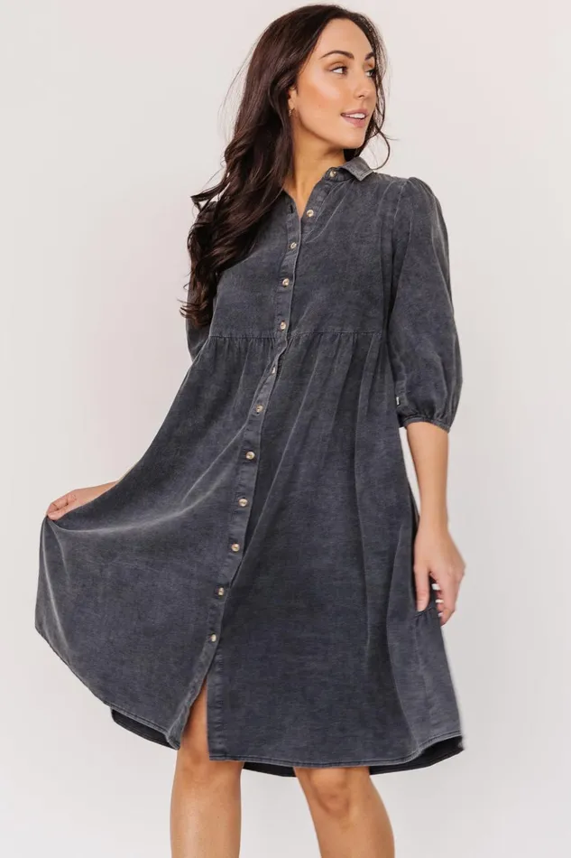 Baltic Born Short Dresses Sari Babydoll Dress Washed Black 8211 Women Baltic Born Short Dresses Sari Babydoll Dress Washed Black 8211 Women