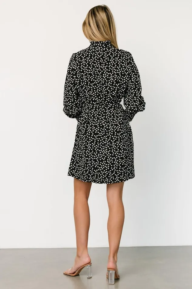 Baltic Born Short Dresses Trinity Short Dress Black Print 8211 Women Baltic Born Short Dresses Trinity Short Dress Black Print 8211 Women
