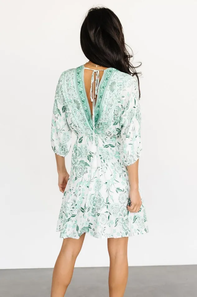 Baltic Born Short Dresses Wrenly Short Dress Green Multi Print 8211 Women Baltic Born Short Dresses Wrenly Short Dress Green Multi Print 8211 Women