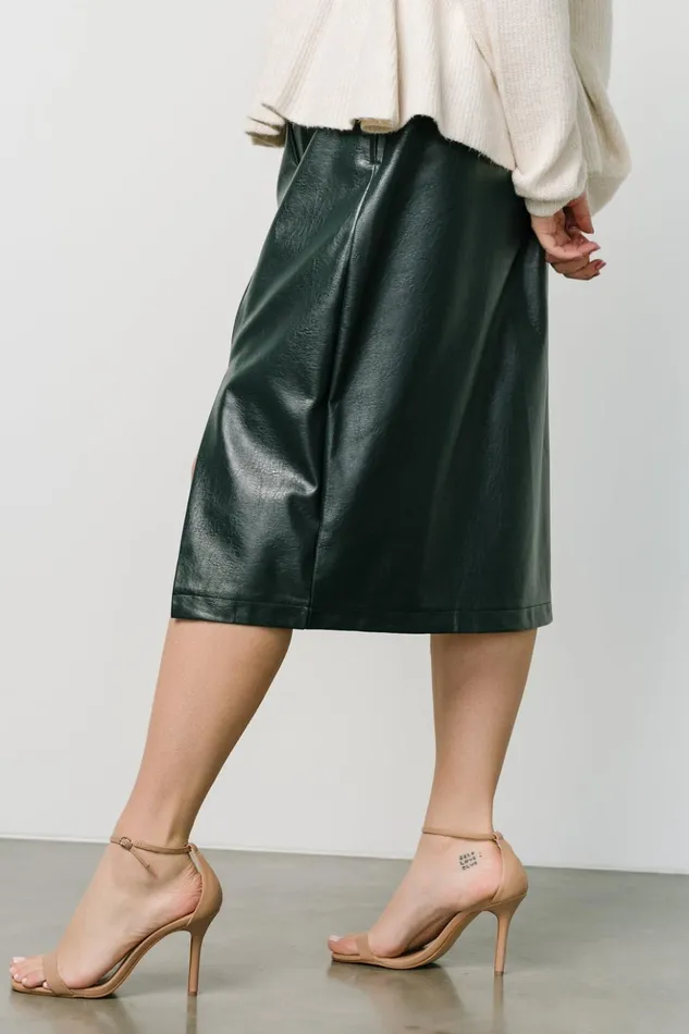 Baltic Born Skirts Montague Vegan Leather Skirt Pine 8211 Women Baltic Born Skirts Montague Vegan Leather Skirt Pine 8211 Women