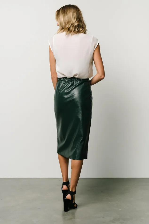 Baltic Born Skirts Montague Vegan Leather Skirt Pine 8211 Women Baltic Born Skirts Montague Vegan Leather Skirt Pine 8211 Women