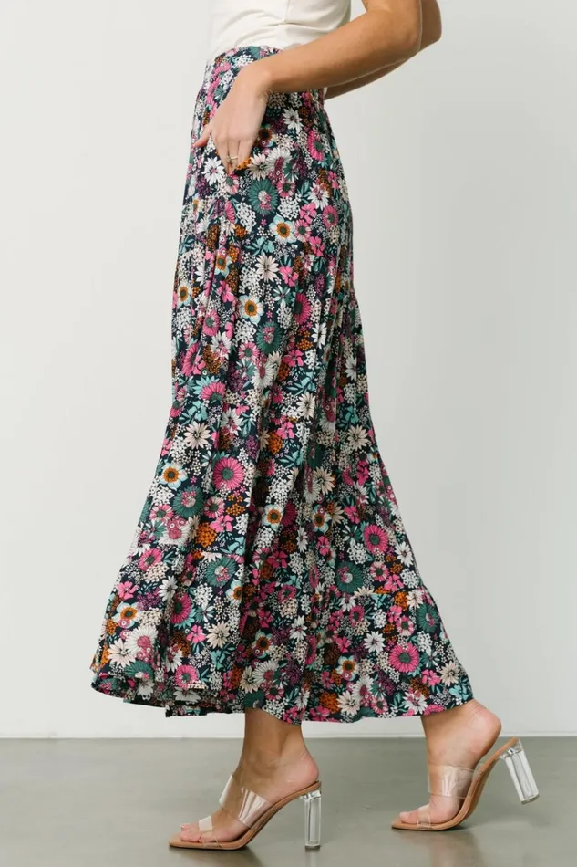 Baltic Born Skirts Reilly Maxi Skirt Navy Flower Print 8211 Women Baltic Born Skirts Reilly Maxi Skirt Navy Flower Print 8211 Women