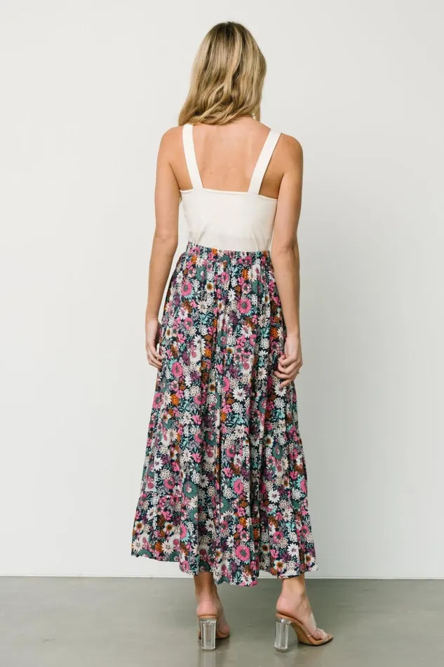 Baltic Born Skirts Reilly Maxi Skirt Navy Flower Print 8211 Women Baltic Born Skirts Reilly Maxi Skirt Navy Flower Print 8211 Women