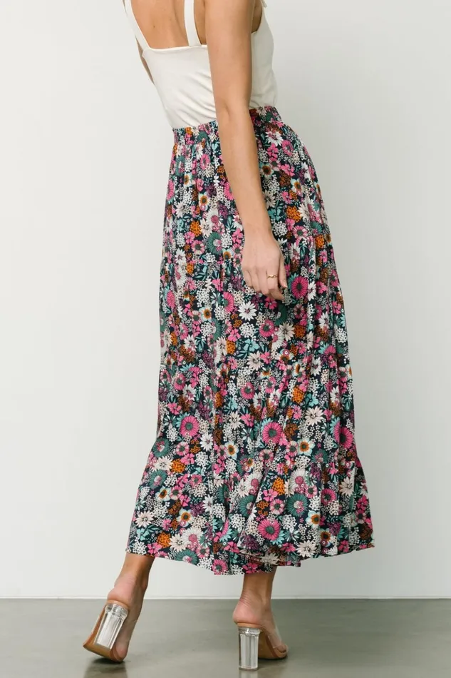 Baltic Born Skirts Reilly Maxi Skirt Navy Flower Print 8211 Women Baltic Born Skirts Reilly Maxi Skirt Navy Flower Print 8211 Women