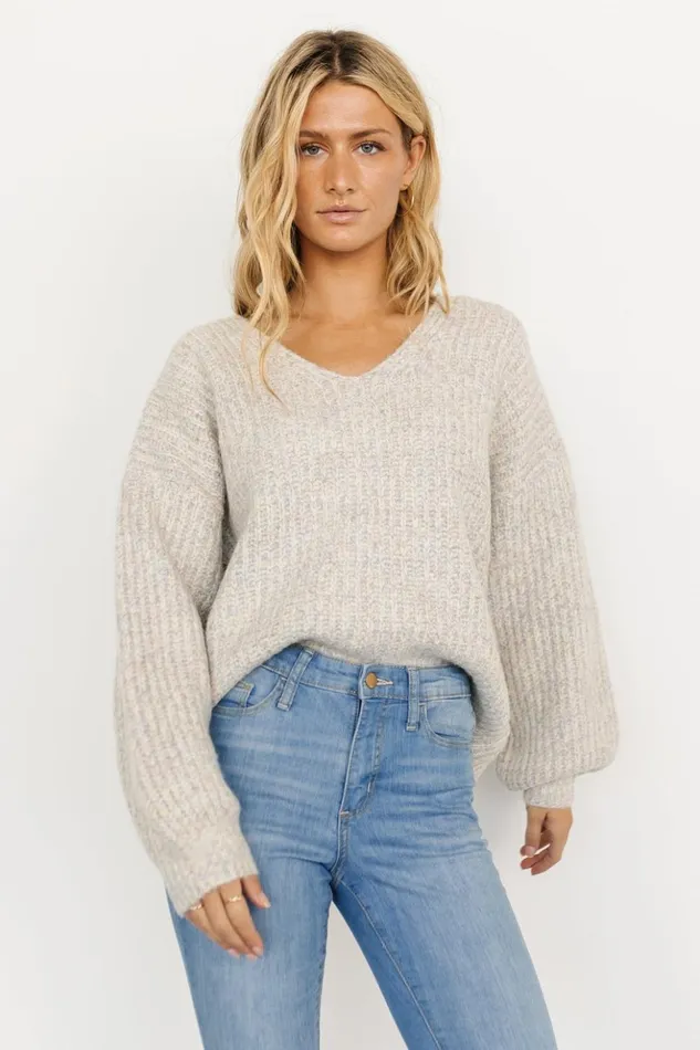 Baltic Born Sweaters Brynna Bubble Sleeve Sweater Multi 8211 Women