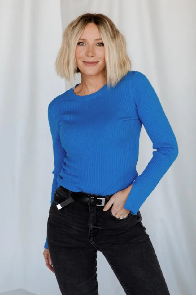 Baltic Born Sweaters Dominic Sweater Top Blue 8211 Women Baltic Born Sweaters Dominic Sweater Top Blue 8211 Women