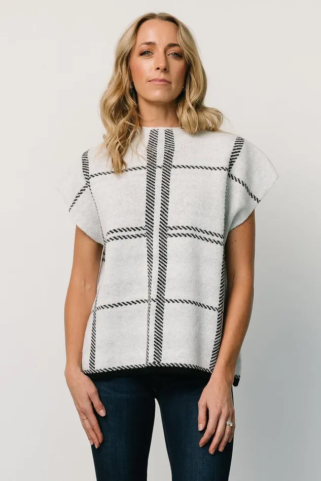 Baltic Born Sweaters Nola Sweater Top Off White Black 8211 Women Baltic Born Sweaters Nola Sweater Top Off White Black 8211 Women