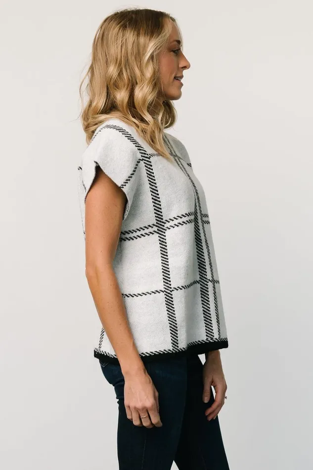 Baltic Born Sweaters Nola Sweater Top Off White Black 8211 Women Baltic Born Sweaters Nola Sweater Top Off White Black 8211 Women