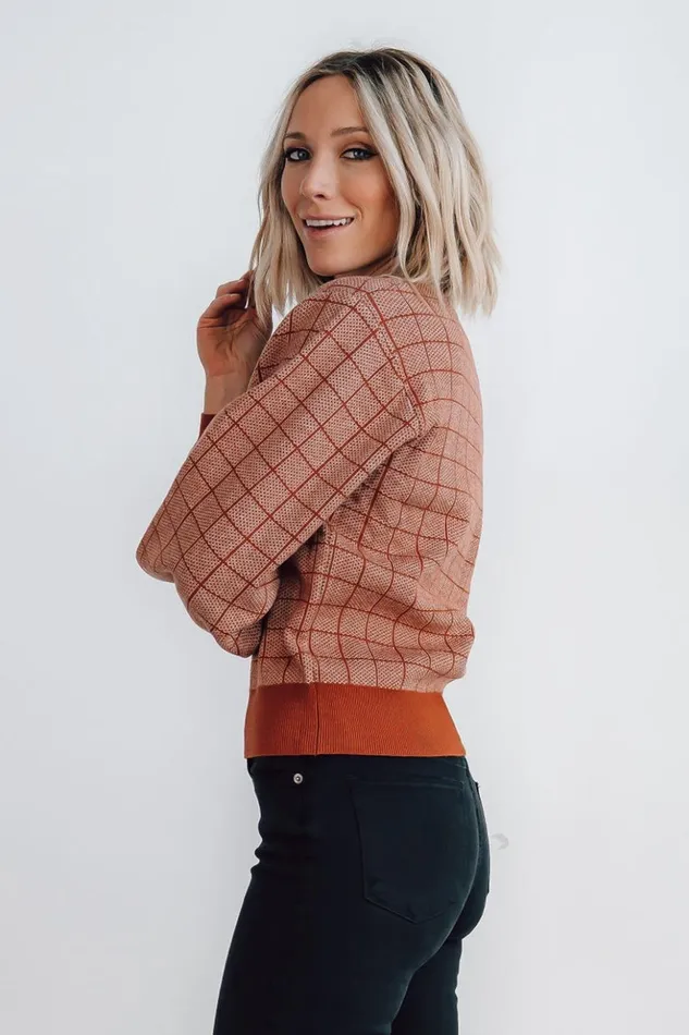 Baltic Born Sweaters Ryland Bubble Sleeve Sweater Rust 8211 Women