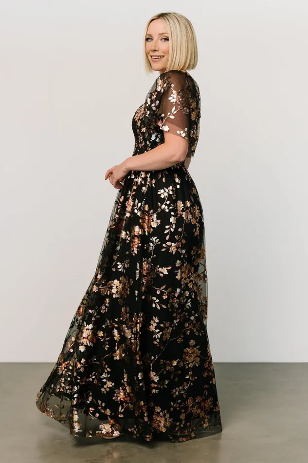 Baltic Born The Guest Edit Cassandra Tulle Maxi Dress Black Blossom 8211 Women Baltic Born The Guest Edit Cassandra Tulle Maxi Dress Black Blossom 8211 Women