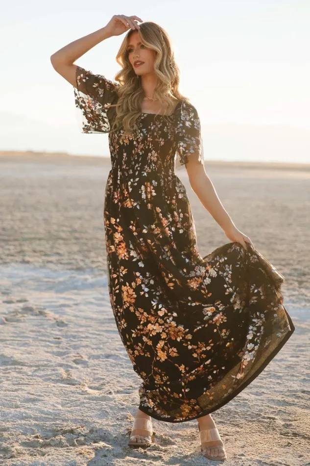 Baltic Born The Guest Edit Cassandra Tulle Maxi Dress Black Blossom 8211 Women Baltic Born The Guest Edit Cassandra Tulle Maxi Dress Black Blossom 8211 Women