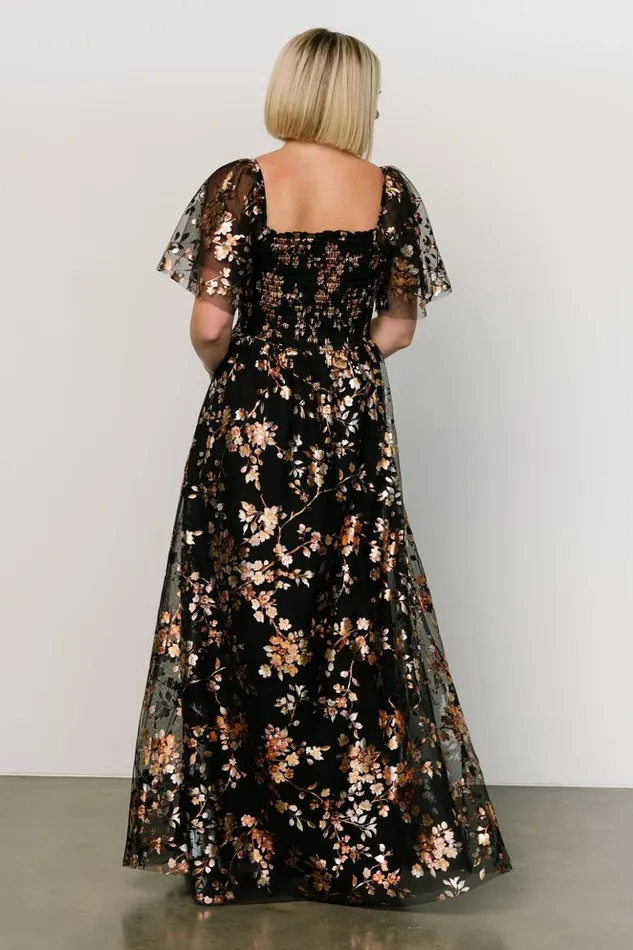 Baltic Born The Guest Edit Cassandra Tulle Maxi Dress Black Blossom 8211 Women Baltic Born The Guest Edit Cassandra Tulle Maxi Dress Black Blossom 8211 Women