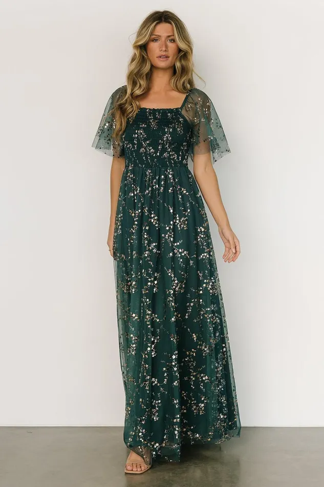Baltic Born The Guest Edit Cassandra Tulle Maxi Dress Green Gold 8211 Women Baltic Born The Guest Edit Cassandra Tulle Maxi Dress Green Gold 8211 Women