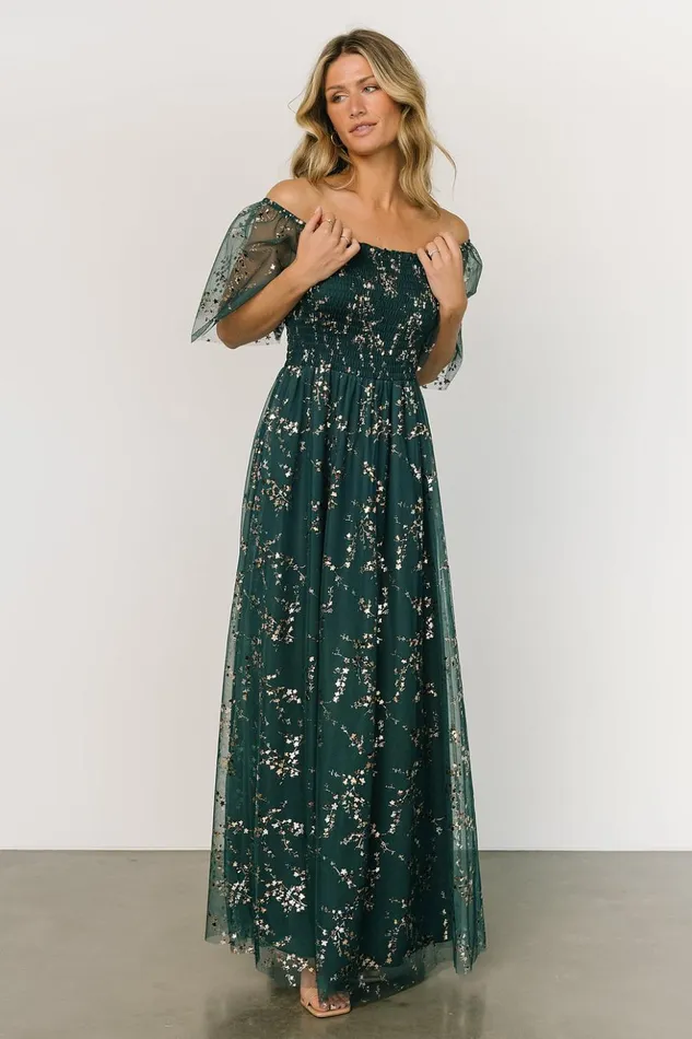 Baltic Born The Guest Edit Cassandra Tulle Maxi Dress Green Gold 8211 Women Baltic Born The Guest Edit Cassandra Tulle Maxi Dress Green Gold 8211 Women