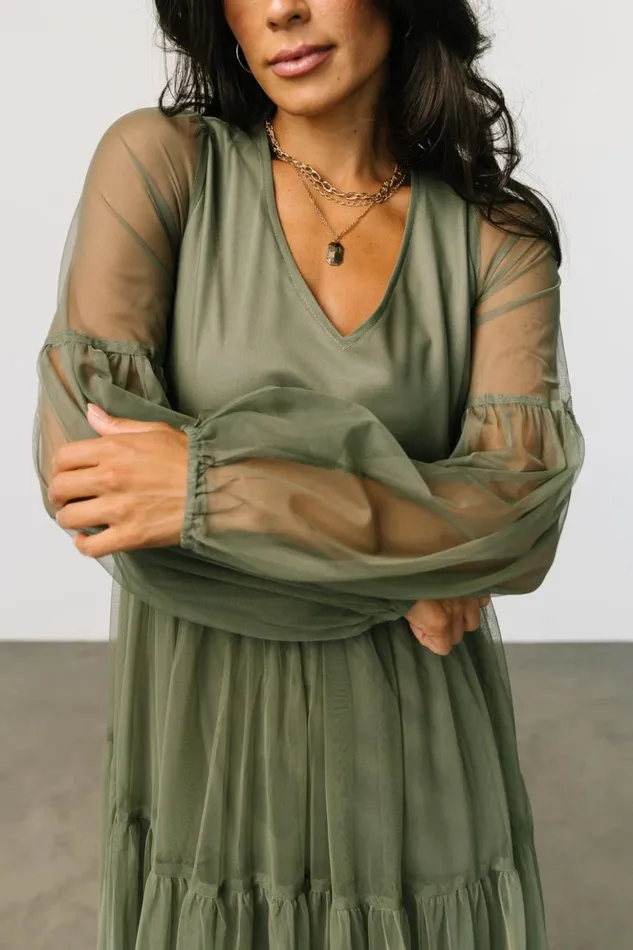 Baltic Born The Guest Edit Hoffman Tulle Maxi Dress Olive 8211 Women Baltic Born The Guest Edit Hoffman Tulle Maxi Dress Olive 8211 Women
