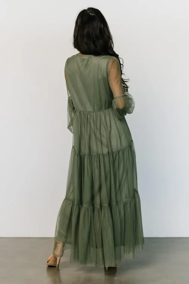Baltic Born The Guest Edit Hoffman Tulle Maxi Dress Olive 8211 Women Baltic Born The Guest Edit Hoffman Tulle Maxi Dress Olive 8211 Women