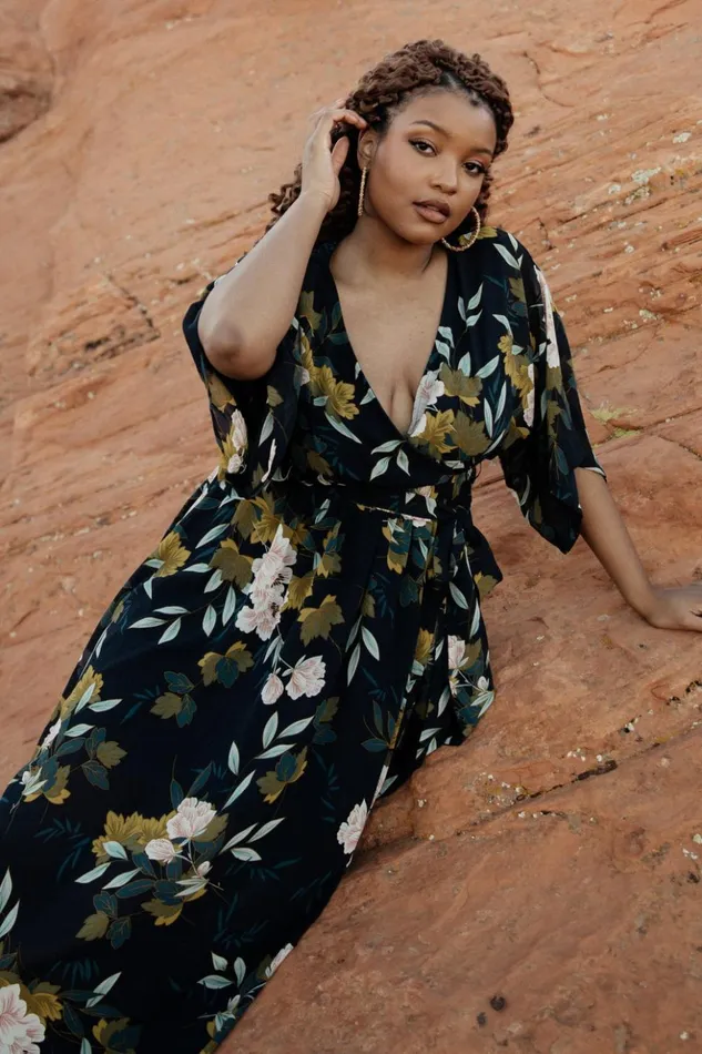 Baltic Born The Guest Edit Kia Kimono Maxi Dress Navy Floral 8211 Women Baltic Born The Guest Edit Kia Kimono Maxi Dress Navy Floral 8211 Women