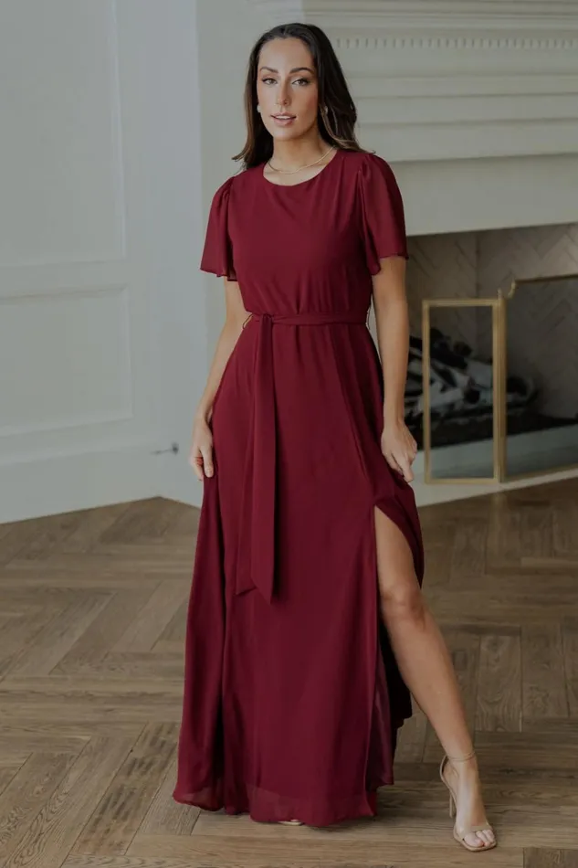 Baltic Born The Guest Edit Naomi Short Sleeve Maxi Dress Mulberry 8211 Women Baltic Born The Guest Edit Naomi Short Sleeve Maxi Dress Mulberry 8211 Women