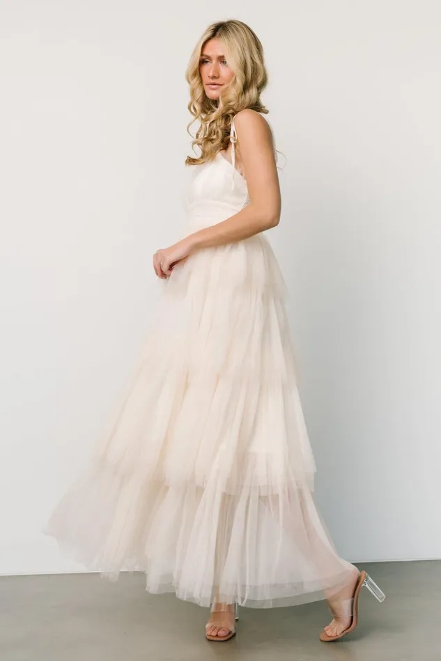 Baltic Born Tulle Styles Alora Tulle Tiered Maxi Dress Cream 8211 Women Baltic Born Tulle Styles Alora Tulle Tiered Maxi Dress Cream 8211 Women