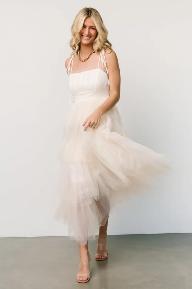 Baltic Born Tulle Styles Alora Tulle Tiered Maxi Dress Cream 8211 Women Baltic Born Tulle Styles Alora Tulle Tiered Maxi Dress Cream 8211 Women