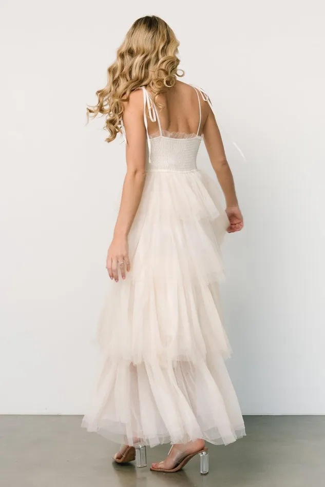 Baltic Born Tulle Styles Alora Tulle Tiered Maxi Dress Cream 8211 Women Baltic Born Tulle Styles Alora Tulle Tiered Maxi Dress Cream 8211 Women