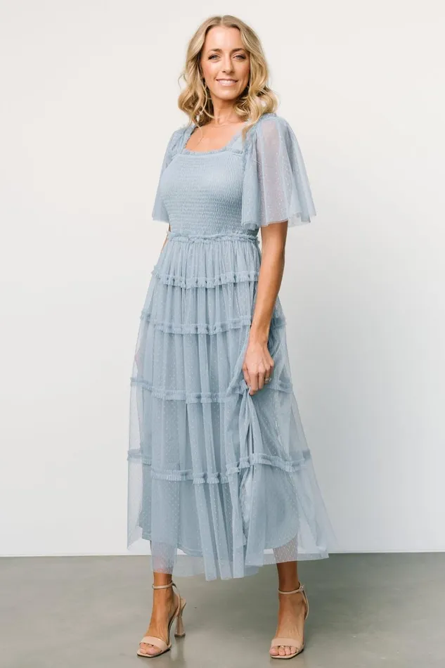 Baltic Born Tulle Styles Bexley Tulle Dress Dusty Blue 8211 Women