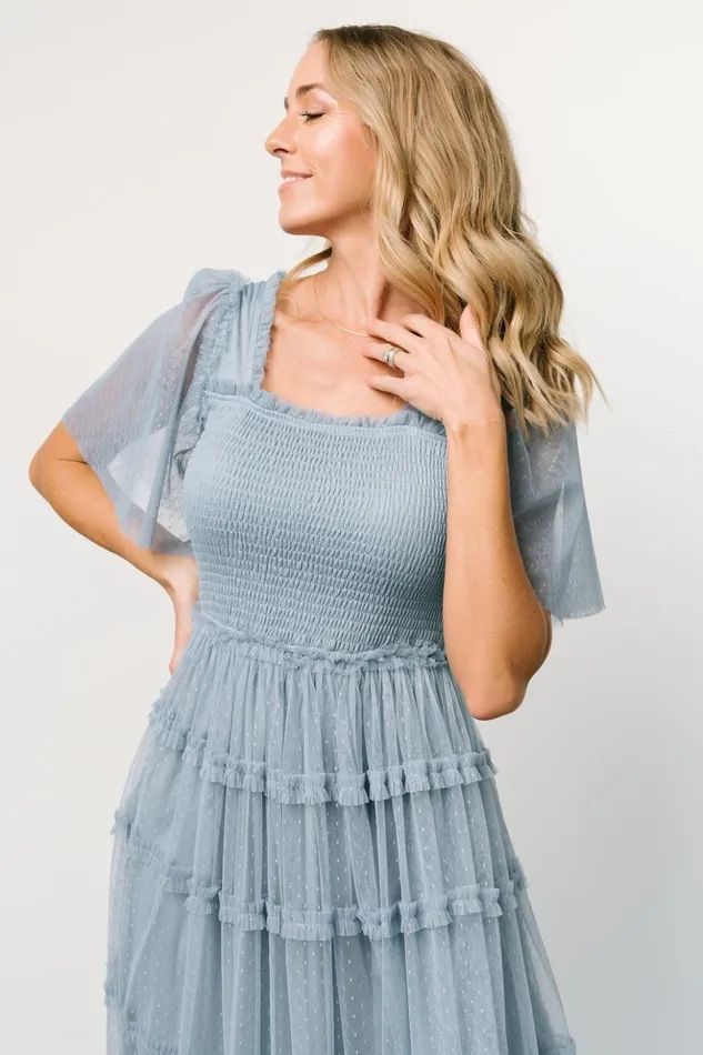 Baltic Born Tulle Styles Bexley Tulle Dress Dusty Blue 8211 Women Baltic Born Tulle Styles Bexley Tulle Dress Dusty Blue 8211 Women