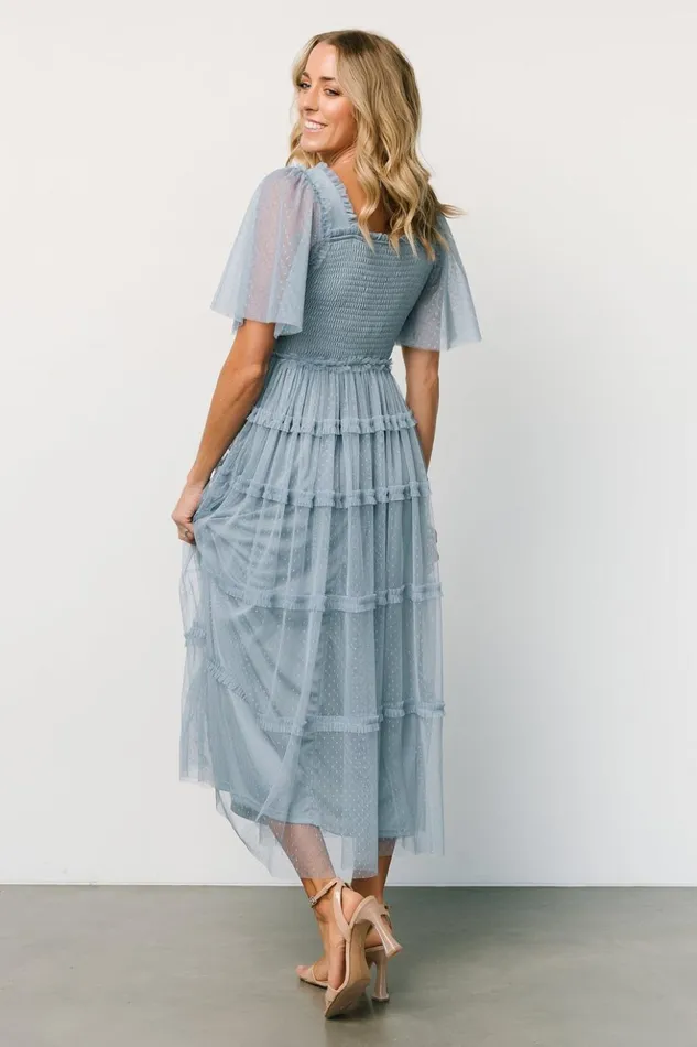 Baltic Born Tulle Styles Bexley Tulle Dress Dusty Blue 8211 Women Baltic Born Tulle Styles Bexley Tulle Dress Dusty Blue 8211 Women