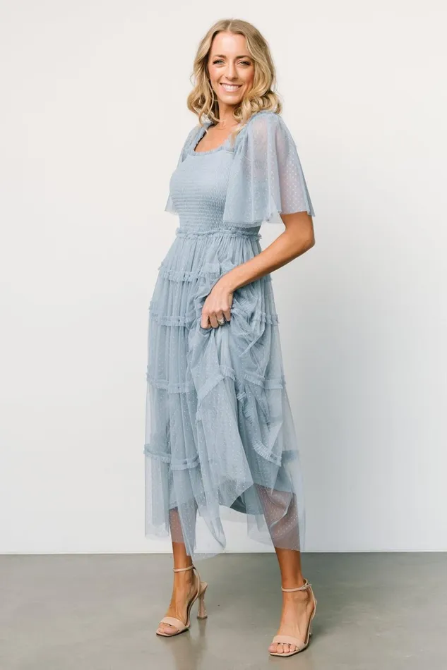 Baltic Born Tulle Styles Bexley Tulle Dress Dusty Blue 8211 Women Baltic Born Tulle Styles Bexley Tulle Dress Dusty Blue 8211 Women