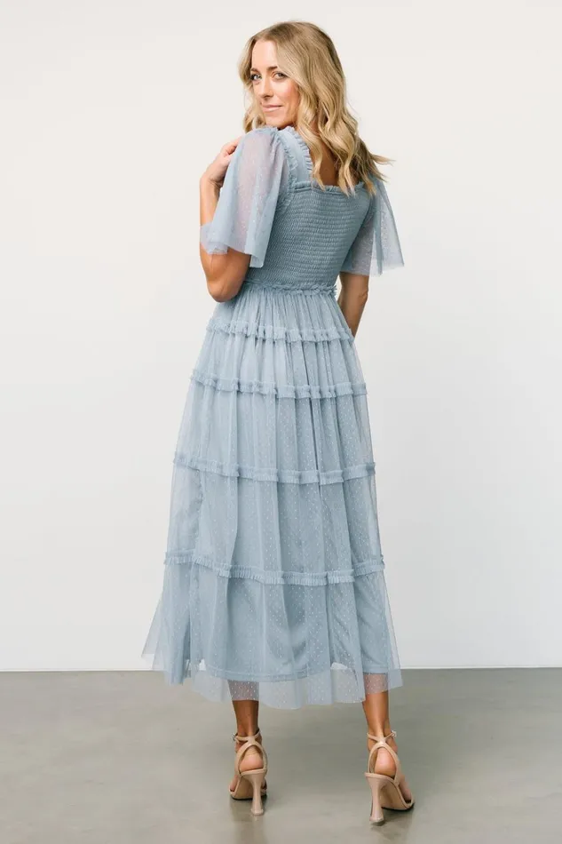 Baltic Born Tulle Styles Bexley Tulle Dress Dusty Blue 8211 Women Baltic Born Tulle Styles Bexley Tulle Dress Dusty Blue 8211 Women