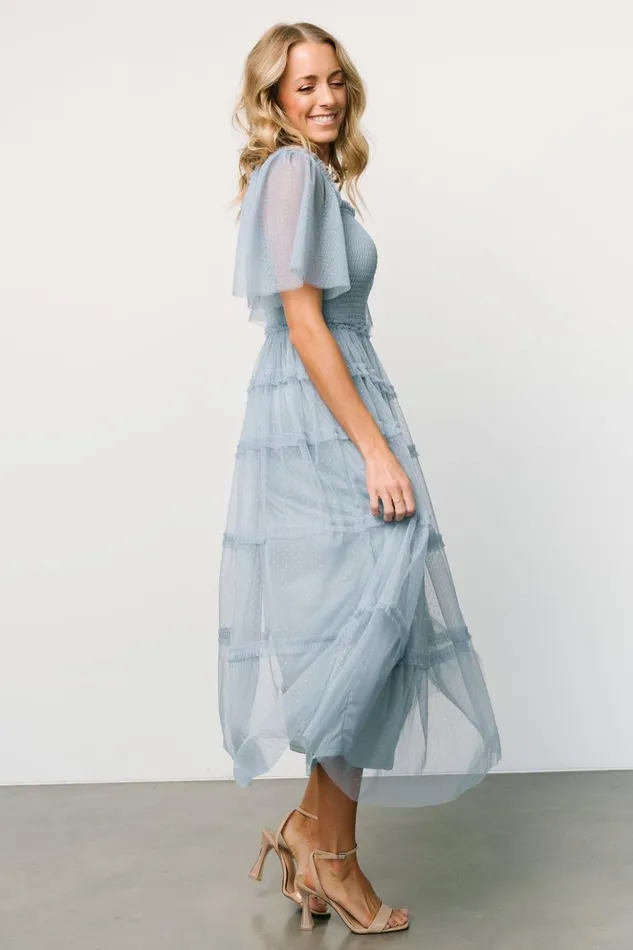 Baltic Born Tulle Styles Bexley Tulle Dress Dusty Blue 8211 Women Baltic Born Tulle Styles Bexley Tulle Dress Dusty Blue 8211 Women