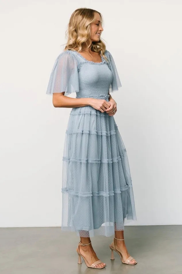 Baltic Born Tulle Styles Bexley Tulle Dress Dusty Blue 8211 Women Baltic Born Tulle Styles Bexley Tulle Dress Dusty Blue 8211 Women