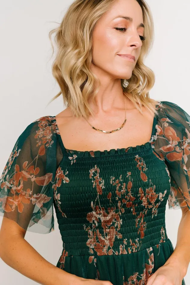 Baltic Born Tulle Styles Cassandra Tulle Maxi Dress Green Bronze Floral 8211 Women Baltic Born Tulle Styles Cassandra Tulle Maxi Dress Green Bronze Floral 8211 Women