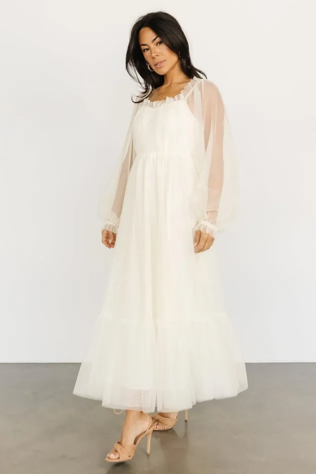 Baltic Born Tulle Styles Cleobelle Maxi Dress Creamy Beige 8211 Women Baltic Born Tulle Styles Cleobelle Maxi Dress Creamy Beige 8211 Women