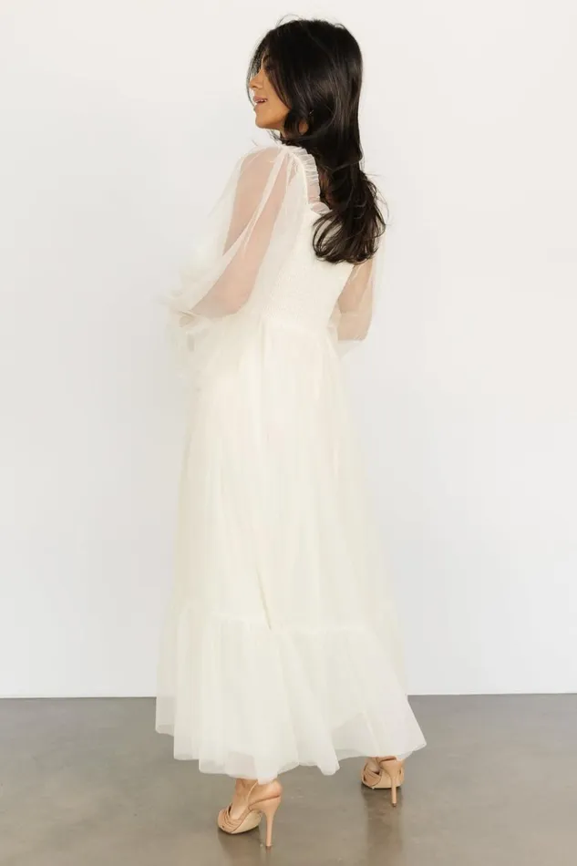 Baltic Born Tulle Styles Cleobelle Maxi Dress Creamy Beige 8211 Women Baltic Born Tulle Styles Cleobelle Maxi Dress Creamy Beige 8211 Women