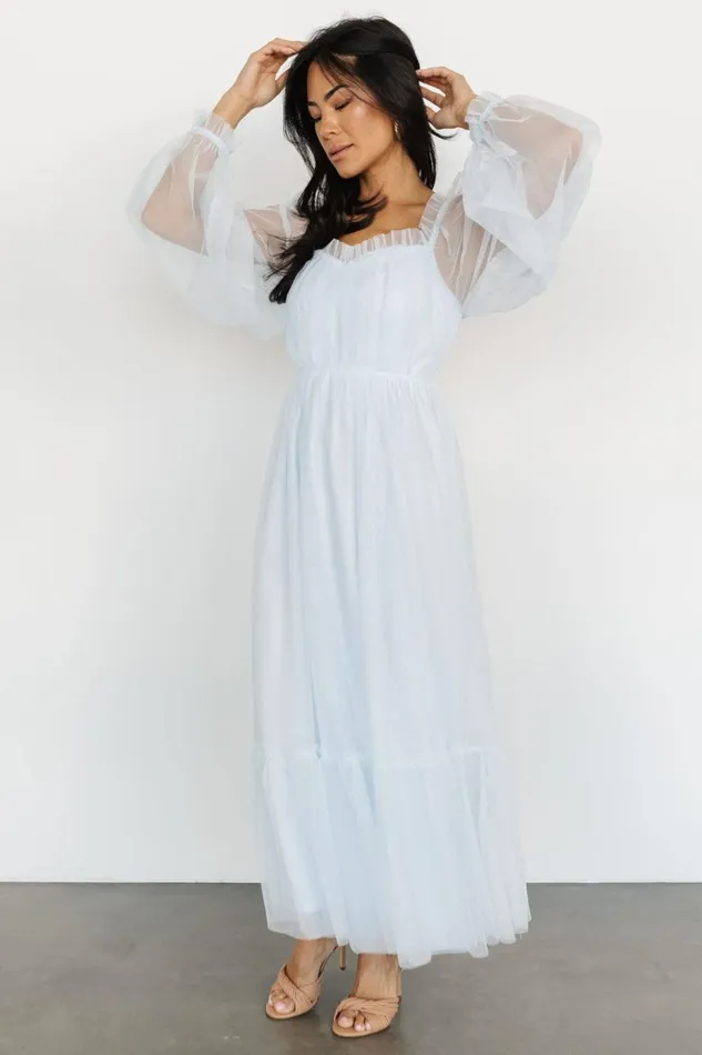 Baltic Born Tulle Styles Cleobelle Maxi Dress Ethereal Blue 8211 Women Baltic Born Tulle Styles Cleobelle Maxi Dress Ethereal Blue 8211 Women