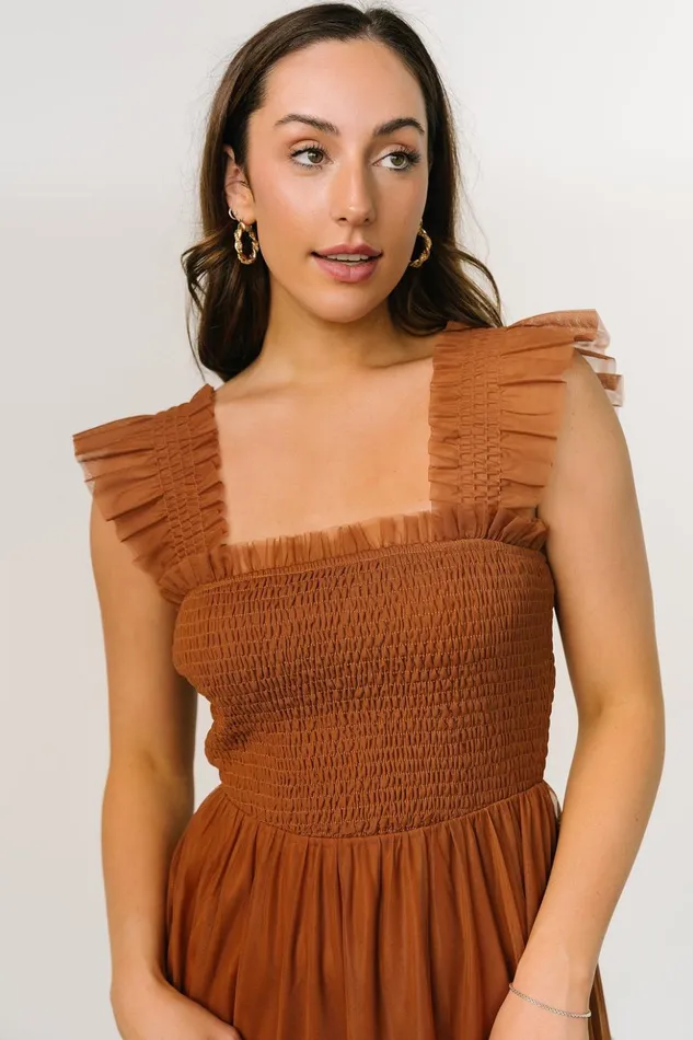 Baltic Born Tulle Styles Emma Smocked Tulle Dress Mocha 8211 Women Baltic Born Tulle Styles Emma Smocked Tulle Dress Mocha 8211 Women