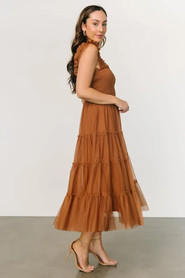 Baltic Born Tulle Styles Emma Smocked Tulle Dress Mocha 8211 Women Baltic Born Tulle Styles Emma Smocked Tulle Dress Mocha 8211 Women