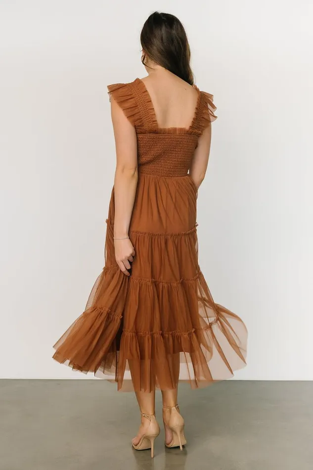 Baltic Born Tulle Styles Emma Smocked Tulle Dress Mocha 8211 Women Baltic Born Tulle Styles Emma Smocked Tulle Dress Mocha 8211 Women