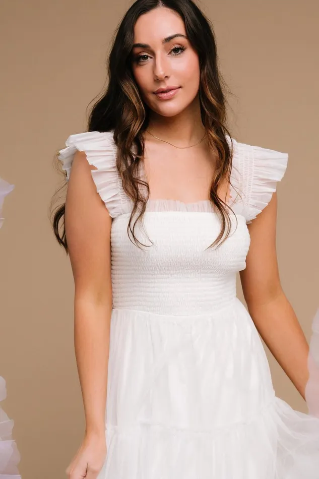 Baltic Born Tulle Styles Emma Smocked Tulle Dress Off White 8211 Women Baltic Born Tulle Styles Emma Smocked Tulle Dress Off White 8211 Women