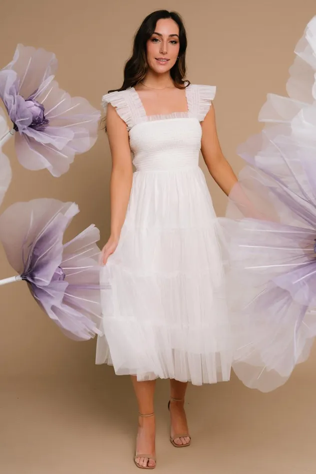 Baltic Born Tulle Styles Emma Smocked Tulle Dress Off White 8211 Women Baltic Born Tulle Styles Emma Smocked Tulle Dress Off White 8211 Women