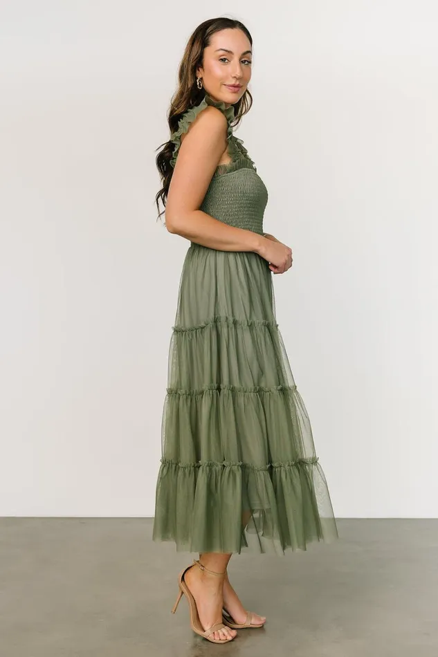 Baltic Born Tulle Styles Emma Smocked Tulle Dress Sage 8211 Women Baltic Born Tulle Styles Emma Smocked Tulle Dress Sage 8211 Women