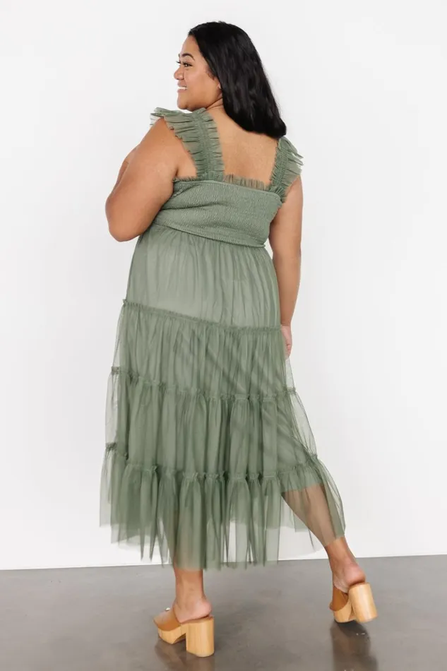 Baltic Born Tulle Styles Emma Smocked Tulle Dress Sage 8211 Women Baltic Born Tulle Styles Emma Smocked Tulle Dress Sage 8211 Women