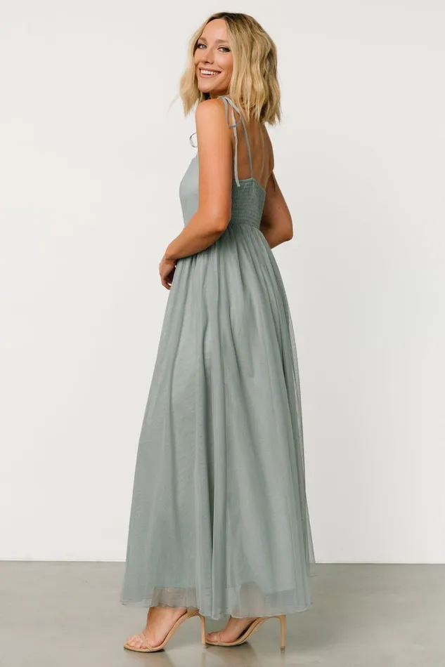 Baltic Born Tulle Styles Fiona Tulle Maxi Dress Eucalyptus 8211 Women Baltic Born Tulle Styles Fiona Tulle Maxi Dress Eucalyptus 8211 Women
