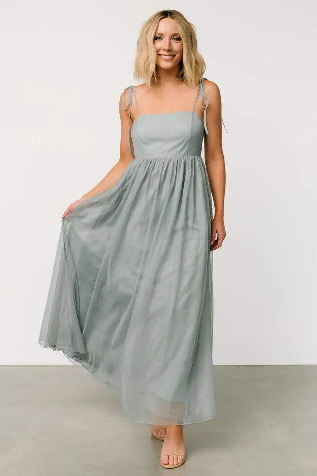 Baltic Born Tulle Styles Fiona Tulle Maxi Dress Eucalyptus 8211 Women Baltic Born Tulle Styles Fiona Tulle Maxi Dress Eucalyptus 8211 Women