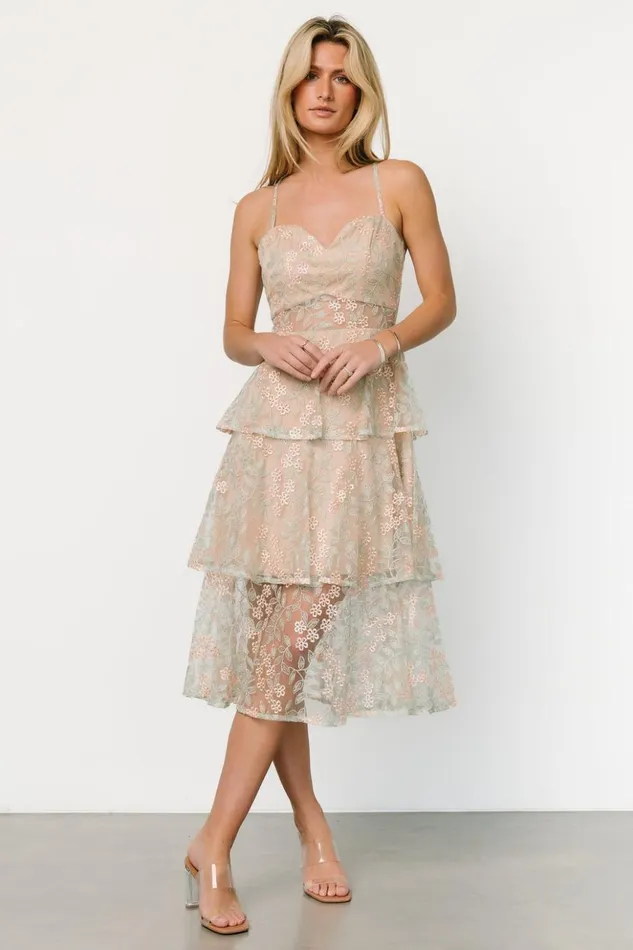 Baltic Born Tulle Styles Georgiana Embroidered Midi Dress Sage 8211 Women Baltic Born Tulle Styles Georgiana Embroidered Midi Dress Sage 8211 Women