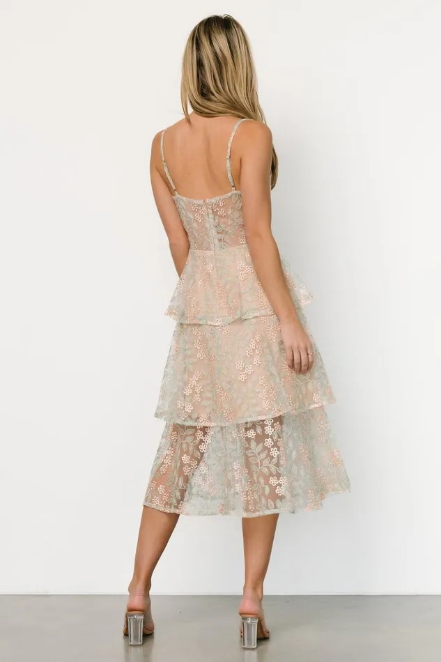 Baltic Born Tulle Styles Georgiana Embroidered Midi Dress Sage 8211 Women Baltic Born Tulle Styles Georgiana Embroidered Midi Dress Sage 8211 Women