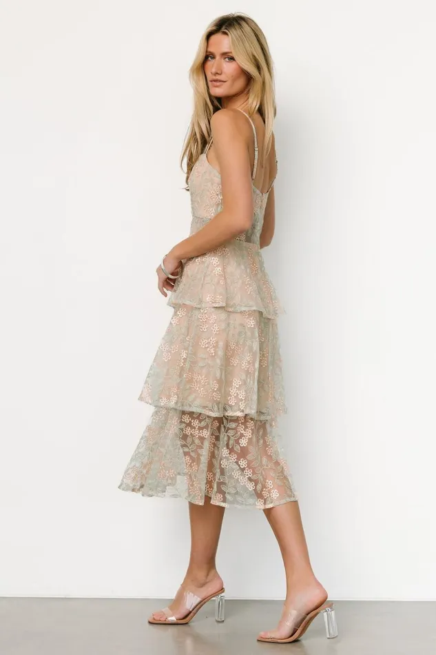 Baltic Born Tulle Styles Georgiana Embroidered Midi Dress Sage 8211 Women Baltic Born Tulle Styles Georgiana Embroidered Midi Dress Sage 8211 Women